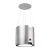 ELMARK EL-IR0145S ISLAND HOOD 400m3/h FILTER SIL
