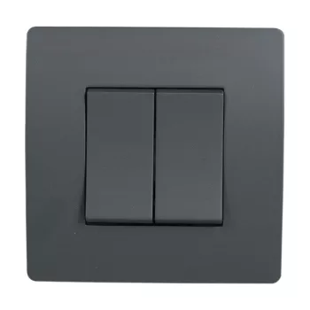 EL BASIC TG103 2 BUTTONS 1 WAY SWITH GRAPHITE-OLD