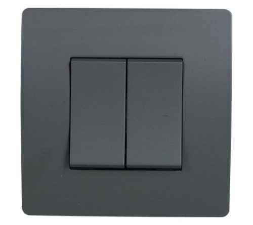 EL BASIC TG103 2 BUTTONS 1 WAY SWITH GRAPHITE-OLD
