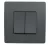 EL BASIC TG103 2 BUTTONS 1 WAY SWITH GRAPHITE-OLD