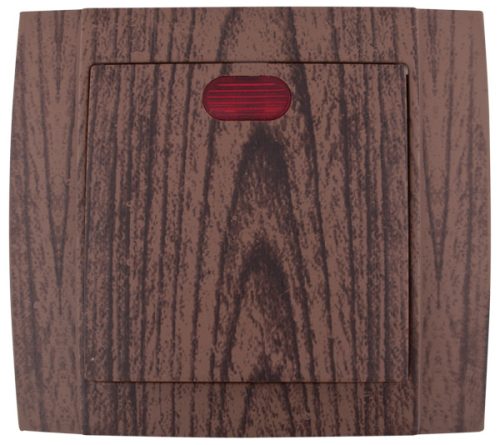 SR-2501 1 WAY SWITCH  WITH LIGHT WENGE
