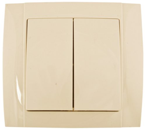 SR-2504 2 BUTTONS 1 WAY SWITCH CREAM