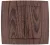 SR-2504 2 BUTTONS 1 WAY SWITCH WENGE