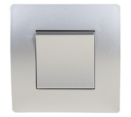 EL BASIC TG115 1 BUTTON CROSS WAY SWITCH SILVER GR