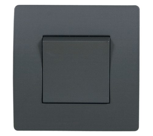 EL BASIC TG115 1 BUTTON CROSS WAY SWITCH GRAPHITE-