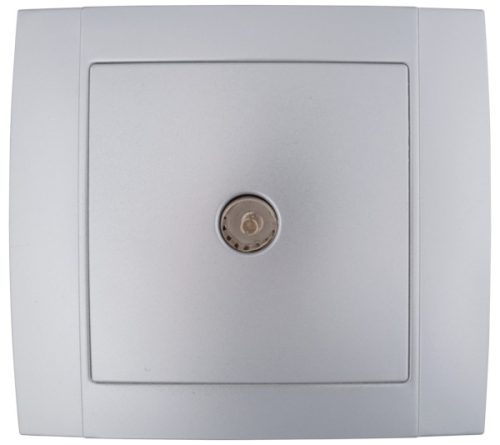 SR-2508 TV SOCKET SILVER GREY