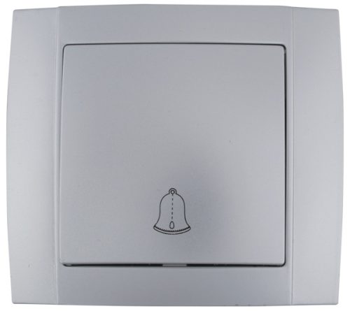SR-2509 DOOR BELL SWITCH SILVER GREY