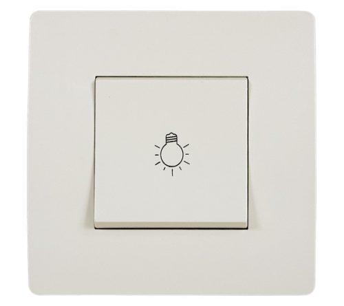 EL BASIC TG112A PUSH BUTTON SWITCH CREAM-OLD