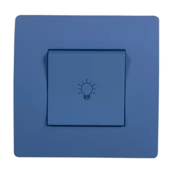 EL BASIC TG112A PUSH LIGHT BUTTON SWITCH BLUE-OLD