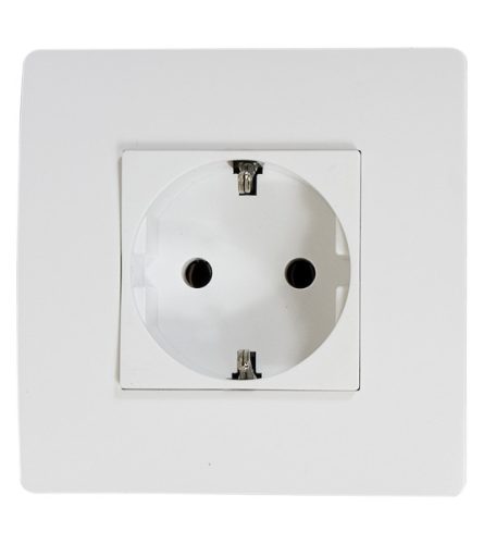 BASIC TZ107 GERMAN STANDARD SOCKET WHITE