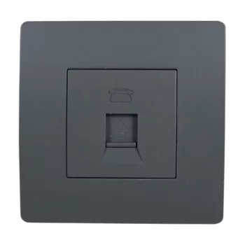 EL BASIC TZ106 TELEPHONE SOCKET GRAPHITE-OLD