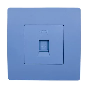 EL BASIC TZ106 TELEPHONE SOCKET BLUE-OLD