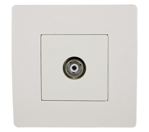 BASIC TZ111 TV ANTENNA SOCKET CREAM