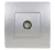 EL BASIC TZ111 TV ANTENNA SOCKET SILVER GREY-OLD