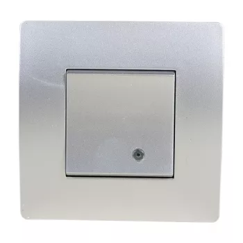 EL BASIC TG114 1 BUTTON 1 WAY SWITCH WITH LIGHT SI