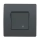 EL BASIC TG114 1 BUTTON 1 WAY SWITCH WITH LIGHT GR