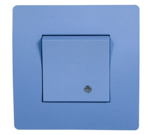 EL BASIC TG114 1 BUTTON 1 WAY SWITCH WITH LIGHT BL