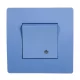 EL BASIC TG114 1 BUTTON 1 WAY SWITCH WITH LIGHT BL