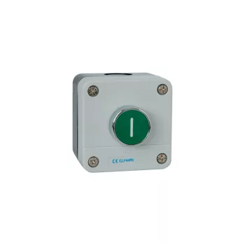 ELMARK Tokozott Nyomógomb B102 1No Ip44 Zöld
