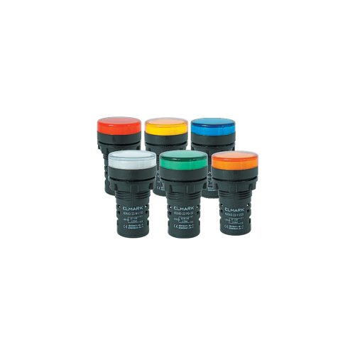 ELMARK Led Jelzőlámpa Ad56D-22-W-230 Fehér 22Mm 230 Ac