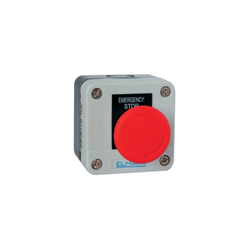 ELMARK Tokozott Nyomógomb B174 1Nc Ip44 Piros