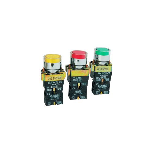 ELMARK Beépíthető Nyomógomb Bw 3471 24V Piros