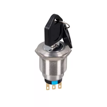   ELMARK Three Position Key Switch With Arrest El-22Y3 2No+2Nc Ip65 Green