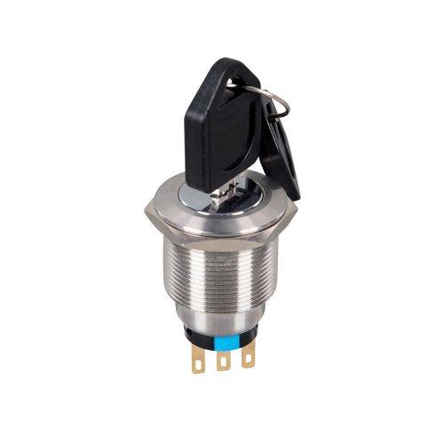 ELMARK Three Position Key Switch With Arrest El-22Y3 2No+2Nc Ip65 Green