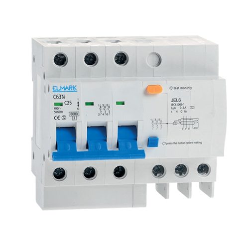 COMBINED RESIDUAL CURRENT DEVICE JEL6 C16 3P 16A/300MA