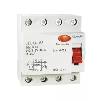 RESIDUAL CURRENT DEVICE JEL1A 4P 10A/30MA