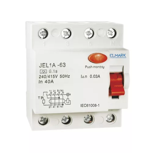RESIDUAL CURRENT DEVICE JEL1A 4P 10A/30MA