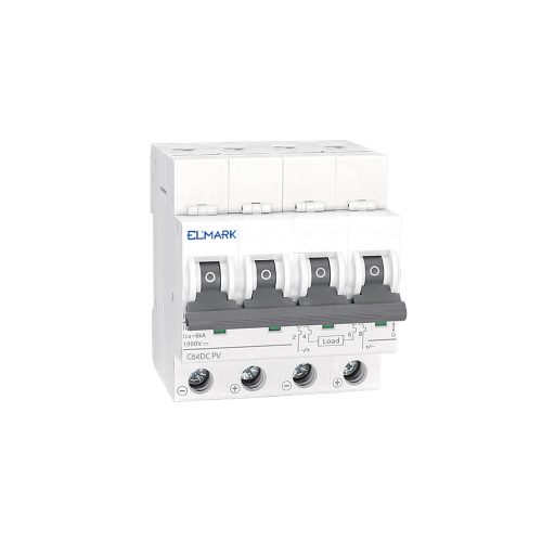 ELMARK Mcb Dc64 20A 4P 6Ka 1000V Curve C For Pv Systems