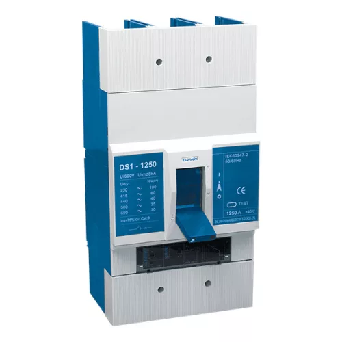 ELECTRONIC MOULDED CASE CIRCUIT BREAKER DS1-1250E 1000A 3P WITH ADJUSTABLE RANGE 400-1000A