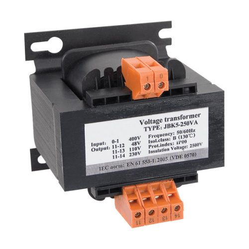 CONTROL VOLTAGE TRANSFORMER EVT5-500VA 400V/48V-24V-12V