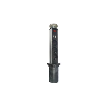 ELMARK Bútorba Süllyeszthető Rejtett 3-As Aljzat+2Usb