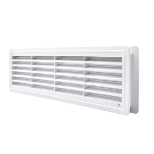 EL02-127 DOOR GRILLE 115x430MM, WHITE
