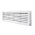 EL02-127 DOOR GRILLE 115x430MM, WHITE