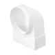 EL02-403 ROUND TO FLAT CONNECTOR 90° D100-110/55MM