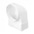 EL02-512 ROUND TO FLAT CONNECTOR 90° D125-220/55MM