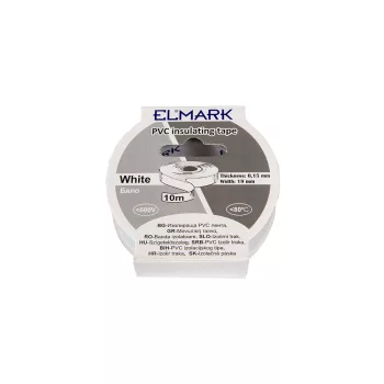 ELMARK Szigetelő Szalag 10Mx19Mm Fehér