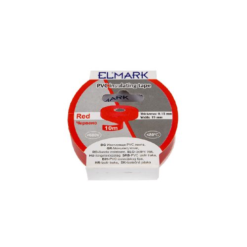 ELMARK Szigetelő Szalag 10Mx19Mm Piros