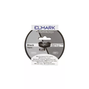 ELMARK Szigetelő Szalag 20Mx19Mm Fekete