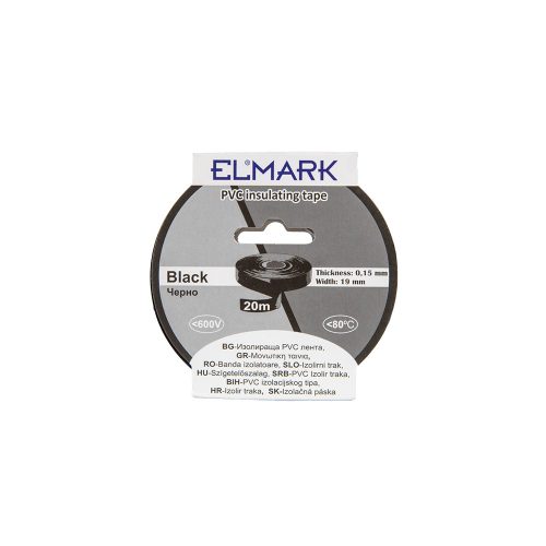 ELMARK Szigetelő Szalag 20Mx19Mm Fekete