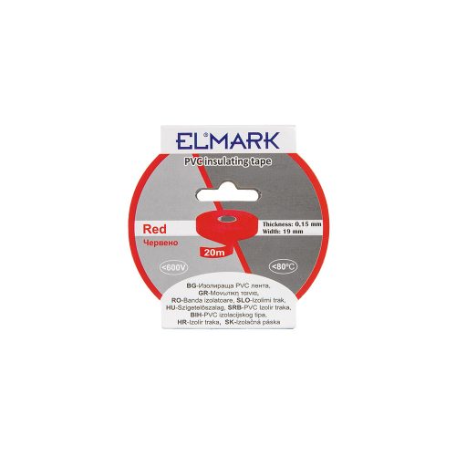 ELMARK Szigetelő Szalag 20Mx19Mm Piros