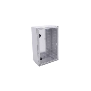 ELMARK Plastic Board Abs 500X350X195 Transparent Door