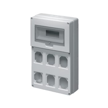 ELMARK Ipari Elosztó Függőleges 6 Dugalj