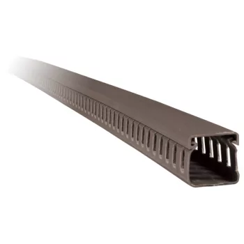 40X40 2M SLOTTED PLASTIC CABLE TRUNKING