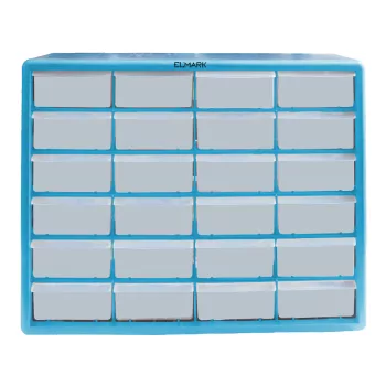 PLASTIC STORAGE BOX 24DRAWERS 50X16X39cm NO SCREW