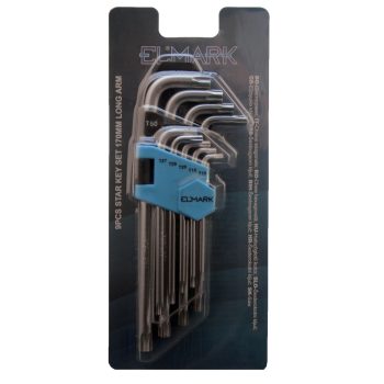 9PCS STAR KEY SET 170mm LONG ARM