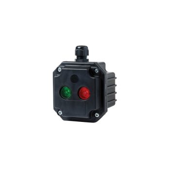 ELMARK Box With 1 Red Light Indicator With 2 Entries,Ip65